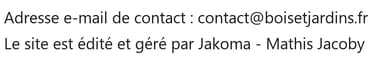 Coordonnées de l'éditeur du site