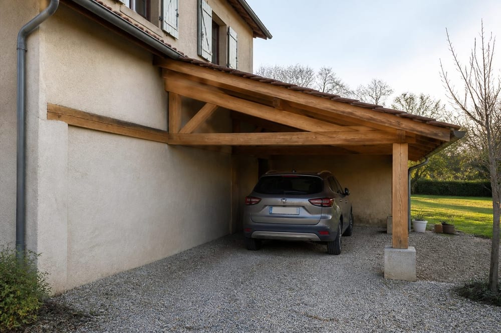 Carport adossé : dimensions, fixation, budget et autorisations