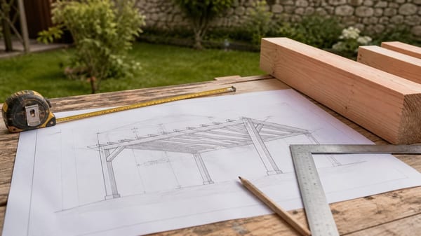 plan pergola bois